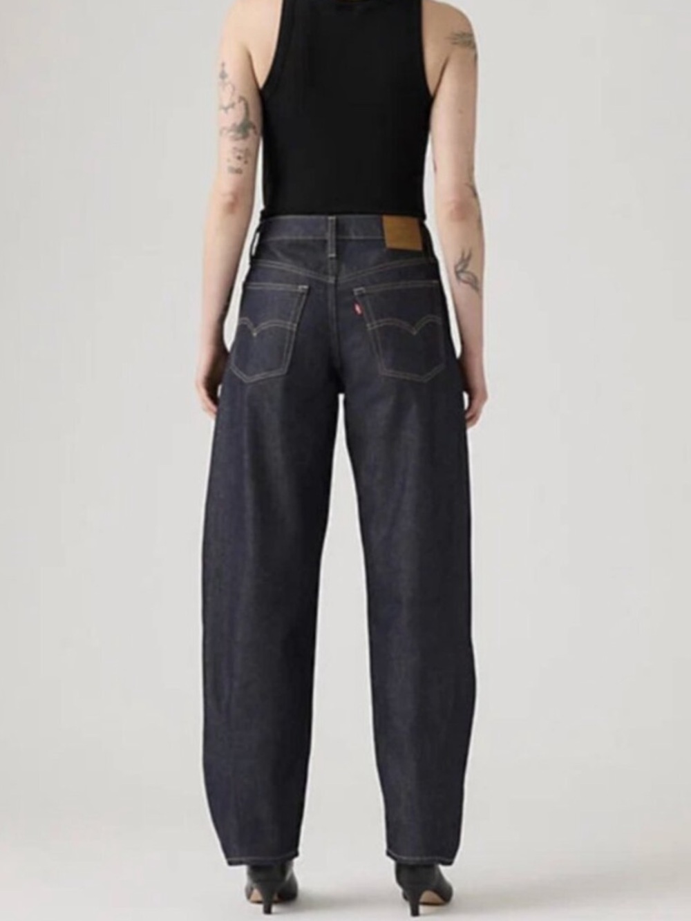 Levi’s Baggy Dad Barrel Jeans Dark wash SZ 26 NWT - Picture 3 of 11